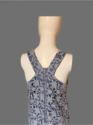 GBX Light Blue Floral Lace Sleeveless Mini Dress thumbnail 5