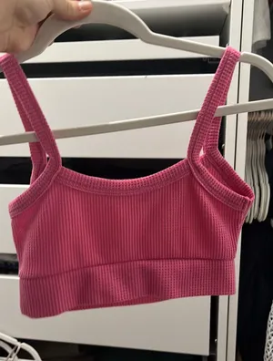 Pink crop top thumbnail 1