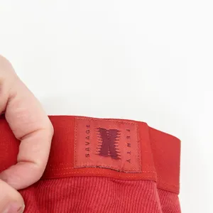 Savage x Fenty‎ Womens Lounge Sexy Rib Essentials Boy Shorts Size 4X Red Chili thumbnail 4