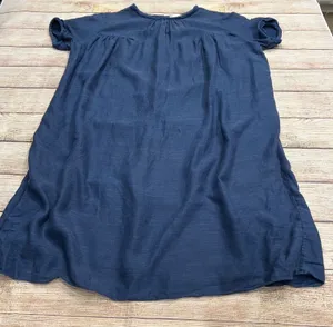 Aritzia Wilfred Le‎ Fou Blue Linen Blend Tunic Dress Size S Short Sleeve Casual thumbnail 1