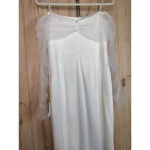 Lulus Beautifully Beloved White Mesh Off-the-Shoulder Maxi Dress Elegant Medium thumbnail 6