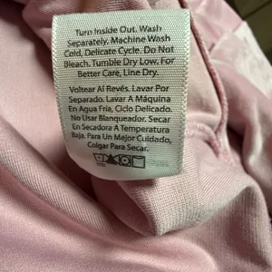 Juicy Couture Pink Velour Rhinestone Logo Zip Up‎ Hoodie Sweatshirt Large Y2K thumbnail 7