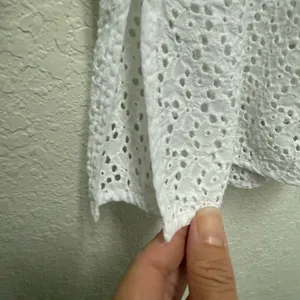 TALBOTS Woman White Eyelet Blouse thumbnail 6