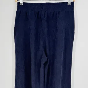 Halara Corduroy Wide Leg Pants Medium‎ Tall Navy Blue Casual Loungewear Cozy thumbnail 8