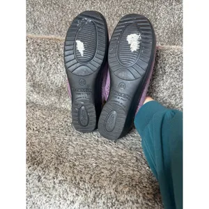 FLY FLOT Purple Velvet Slippers Made‎ In Italy Anti-Shock Leather Size 41/10 thumbnail 6