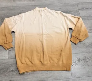 Forever 21 Yellow Reverse Ombre Sweatshirt Size‎ Small S Mockneck thumbnail 1