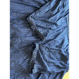 SUZANNE BETRO Navy Blue Lace Bodice Pleated Dress Women's Size XL -‎ NWT $100 thumbnail 7