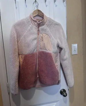 Sweaty Betty Jacket Womens XS Pink Peach Pennine Zip Up Soft Sherpa Fleece thumbnail 1