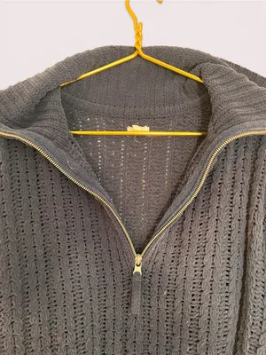Aerie Cable Car Quarter Zip Sweater thumbnail 9