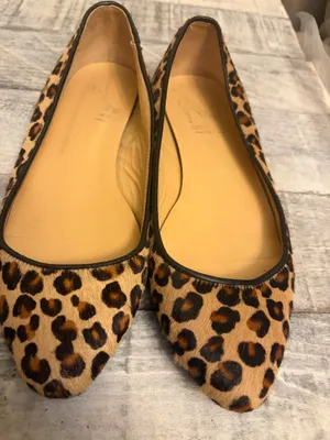 Saks 5th Avenue Leopard Print calf Hair Flats thumbnail 1