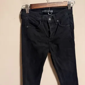 Veronica Beard Debbie Black Skinny Jeans Raven Button Fly- Size 25 0 thumbnail 4