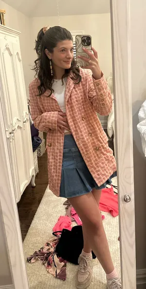 Free People Blazer Plaid thumbnail 1