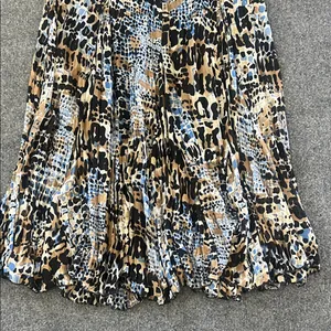 Rafael Leopard Print Midi Skirt Size M Black Size M thumbnail 4