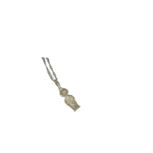 Boy charm necklace pendant 925 marking boy with overalls thumbnail 2