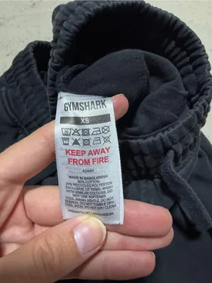 Gymshark Black Sweat Joggers with Logo XS thumbnail 8