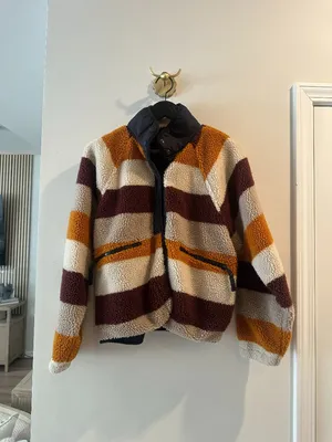 FREE PEOPLE Movement Hit The Slopes Printed Fleece Jacket in Multi Size Small thumbnail 3