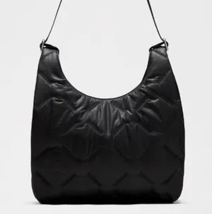 Lululemon Black Quilted Shoulder Hobo Bag thumbnail 10