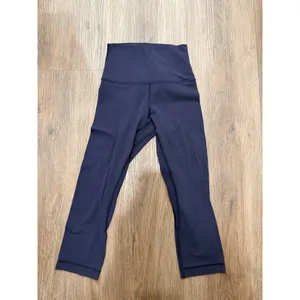 Lululemon align High Rise Cropped‎ Leggings Navy Blue Activewear Yoga Pants thumbnail 3