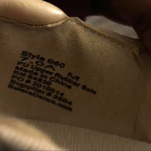 Balera Beige Tie Bow Tap Dance Ballet Shoes Sz 7 thumbnail 4