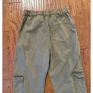 YFB Young Fabulous Broke green wide leg cargo pant size M thumbnail 6