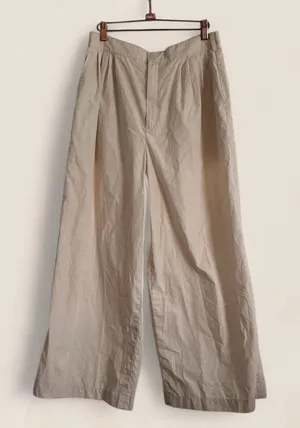 Uniqlo x Clare Waight Keller :C cotton Wide Leg Pants | size 10 minimalist thumbnail 1