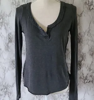 Free People patches of lace henley size xs thumbnail 1