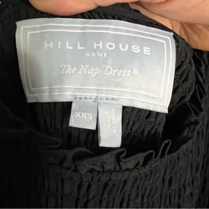 Hill House The Nap Louisa Black Puff Sleeve Smocked Waist Tiered Midi Dress‎ thumbnail 8
