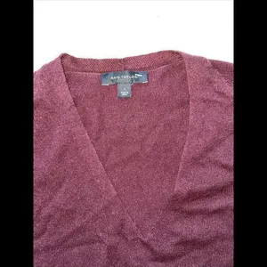 Ann Taylor Women's Wool Blend 3/4 Sleeve Sweater Size S‎ Maroon thumbnail 2