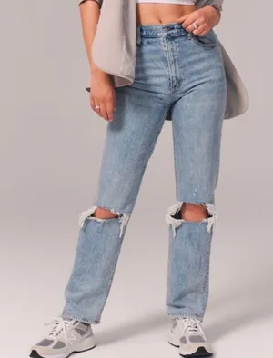 Abercrombie 90s High-Rise Jeans thumbnail 1