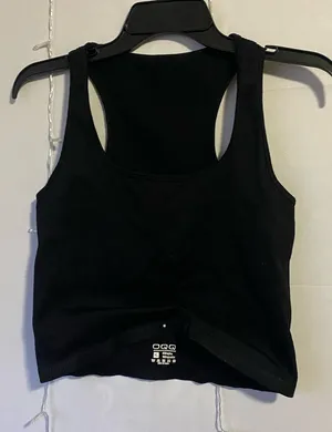 Black Racerback Ribbed Tank Top - Women thumbnail 1