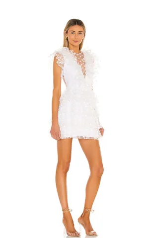 Majorelle Janey Mini Dress in White thumbnail 2