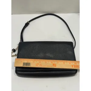 Kate‎ Spade Crossbody Bag Black Alek Tilden Place Coated Leather Gold Chain thumbnail 8