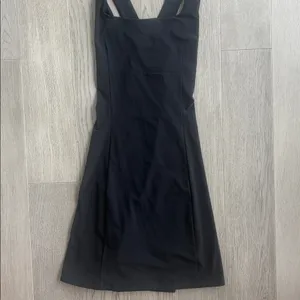 Outdoor Voices Black Cross Back Dress New NWT Size Large thumbnail 8