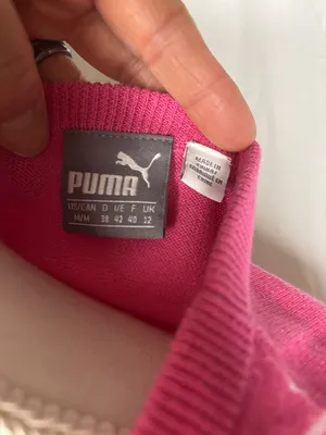 Puma Pink and White Geometric Crewneck Sweater thumbnail 3