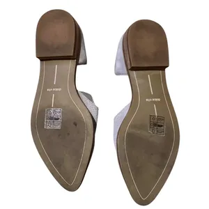 Dolce Vita Kelsa Flats Womens 6M Grey Perforated Suede D'Orsay Pointed Toe‎ Boho thumbnail 3