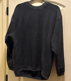 Moon Ryder Black Mineral Acid Wash 100% Cotton Pull Over Crew Sweatshirt thumbnail 1