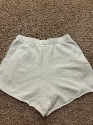 Aerie Sweat Shorts White thumbnail 4