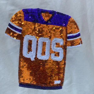 Queen of Sparkles Clemson Gameday Football Jersey Tshirt Dress XS Orange Purple thumbnail 6