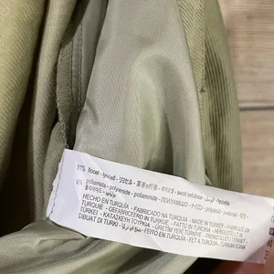Zara high-rise wide leg pleated green trouser pants with pockets women Size XL thumbnail 14