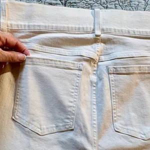 Spanx Seamed Front Wide Leg Jeans in Ecru Smoothing Shaping Slimming Sz 1X🧡 thumbnail 6
