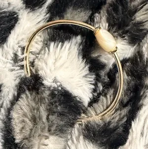 Kendra Scott Gold Pearl Accent Open Cuff Bracelet thumbnail 1