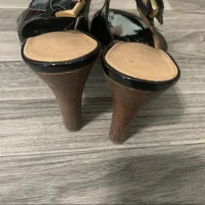 Franco Sarto Black Tan Heels; Size 9.5 Women’s thumbnail 12