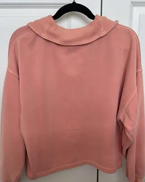 GAP Women's Coral Quarter-Zip Pullover Sweater thumbnail 1