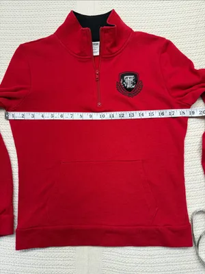 PINK Victoria's Secret Texas Tech University Red Raiders Quarter-Zip Pullover thumbnail 5