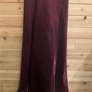 Vintage Betsy & Adam Size Small Burgundy Stain Drapey Bodice Prom Gown Vampire thumbnail 10