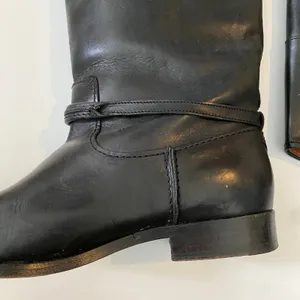 Frye Melissa Seam Harness Boots Black Size 7.5B thumbnail 6