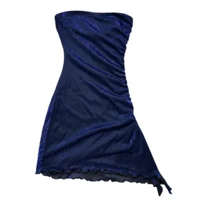 Princess Polly | Dark Blue Sparkly Strapless Donelli Mini Dress Navy thumbnail 7