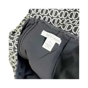 White House Black Market‎ Womens Straight Skirt Geometric Mini Back Slit USA 8 thumbnail 5