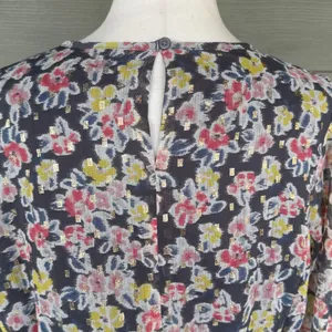 Loft Floral Shimmer Long Sleeve Dress thumbnail 9