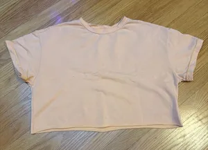 Peach crop top  thumbnail 1